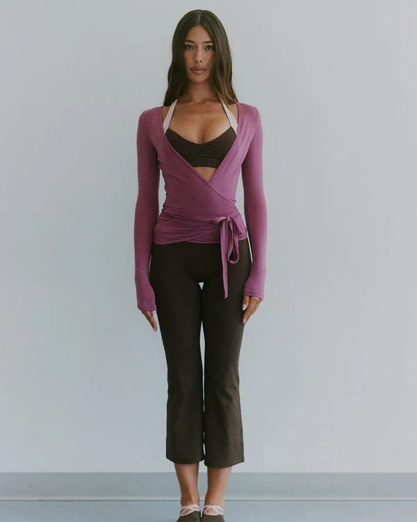 Sheer Jersey Longline Ballet Wrap