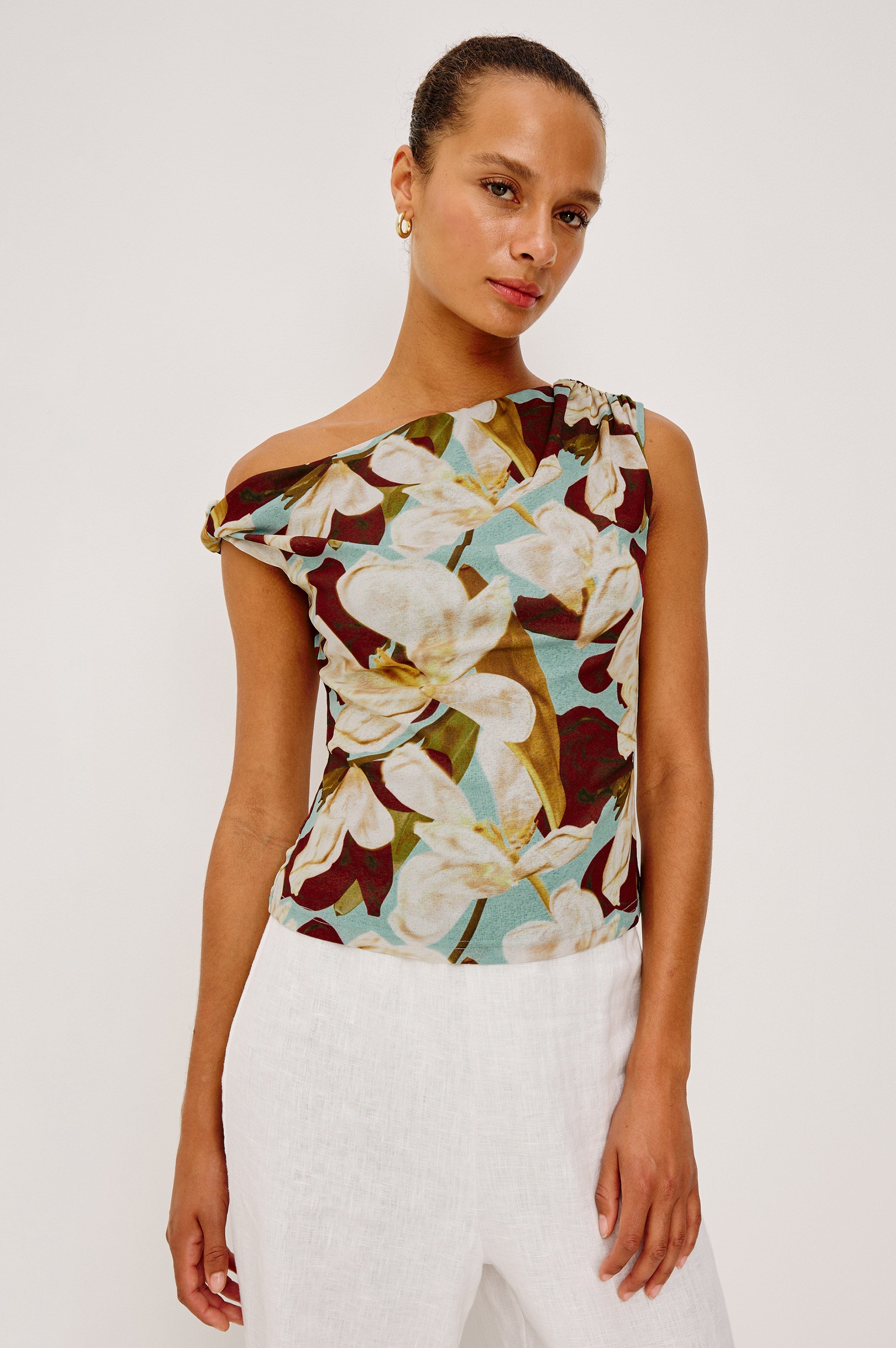 Orelia Top - Plumeria