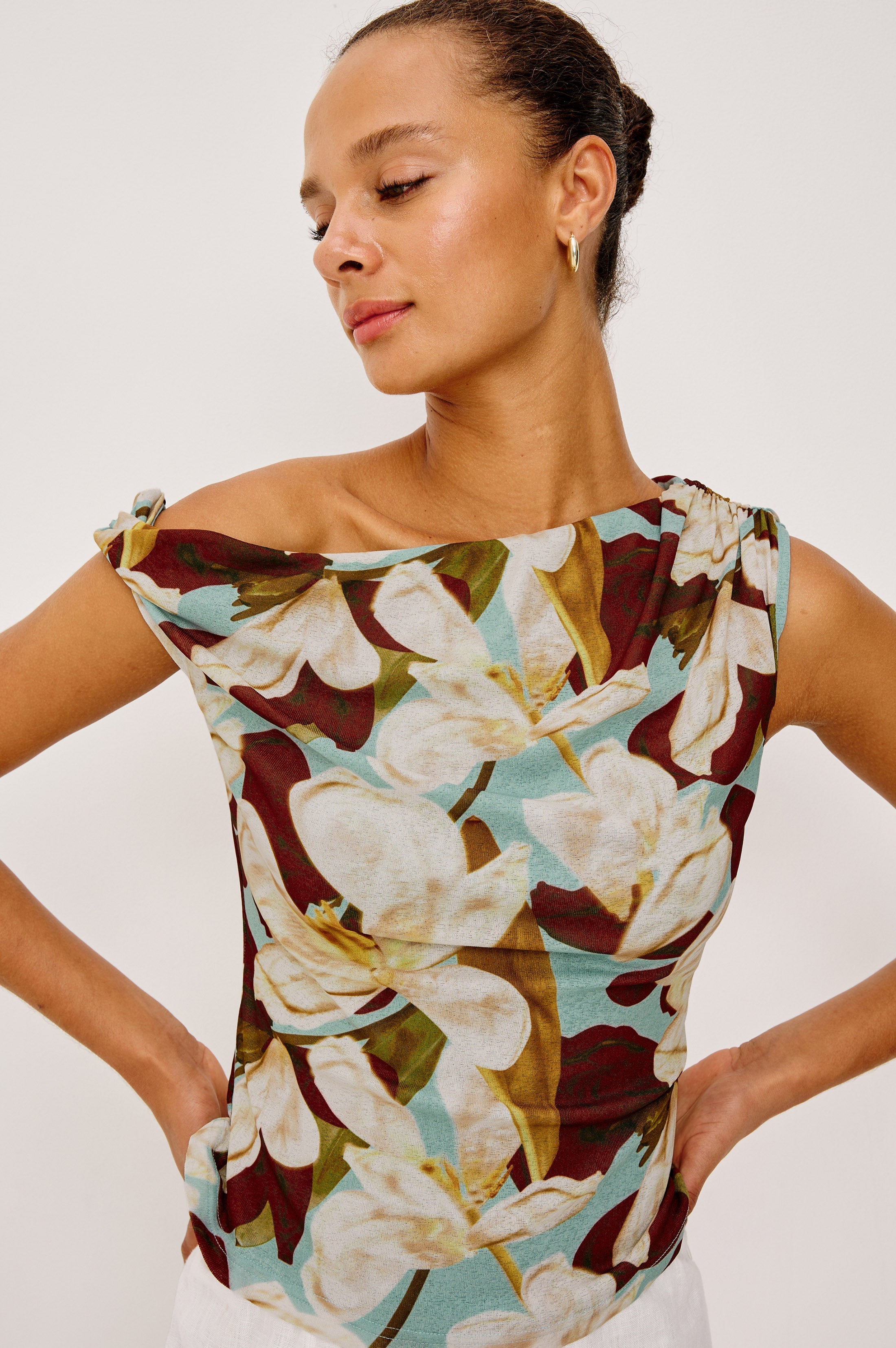 Orelia Top - Plumeria