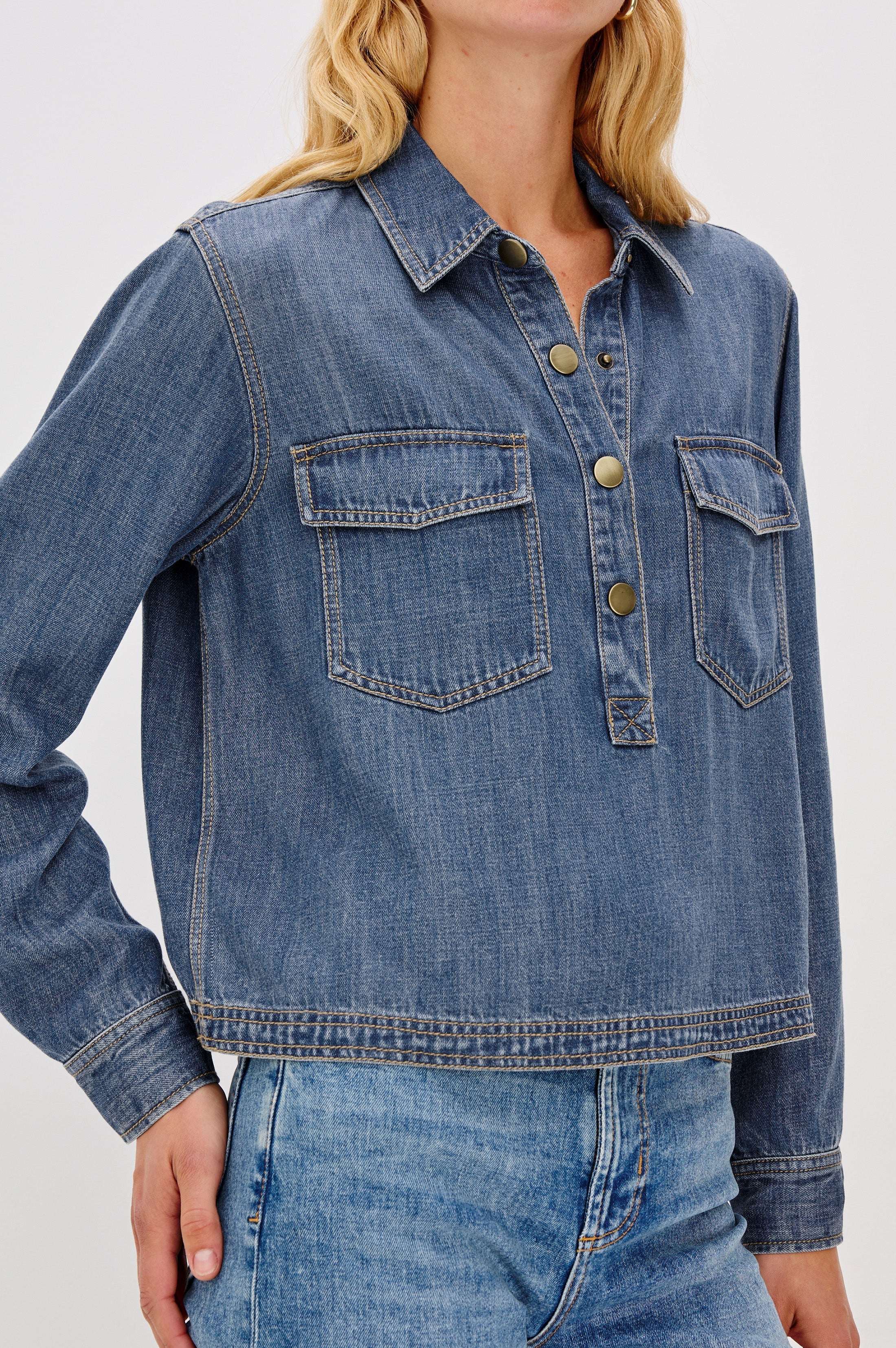 Ports Shirt - Antique Blue