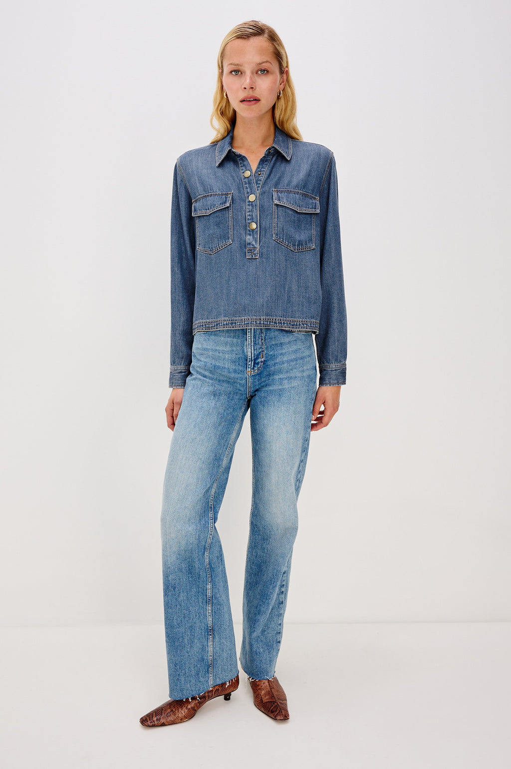 Ports Shirt - Antique Blue