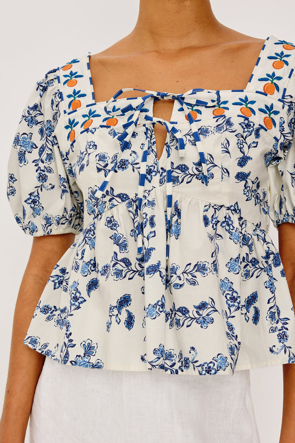 Presley Top - Ceramic Floral