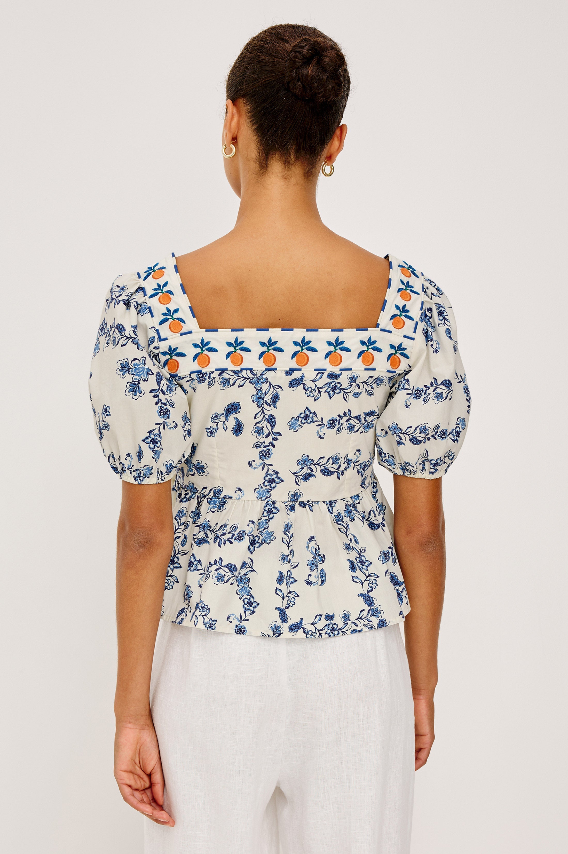Presley Top - Ceramic Floral