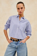 Ramy Shirt - Mariner White Stripe