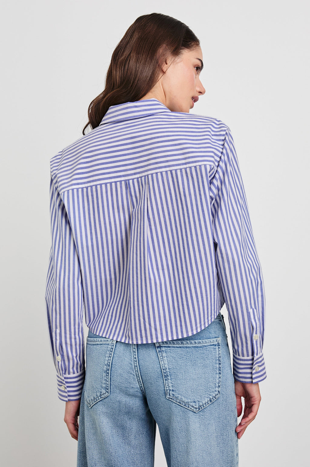 Ramy Shirt - Mariner White Stripe