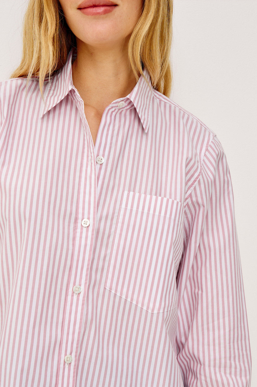 Ramy Shirt - Rose Stripe