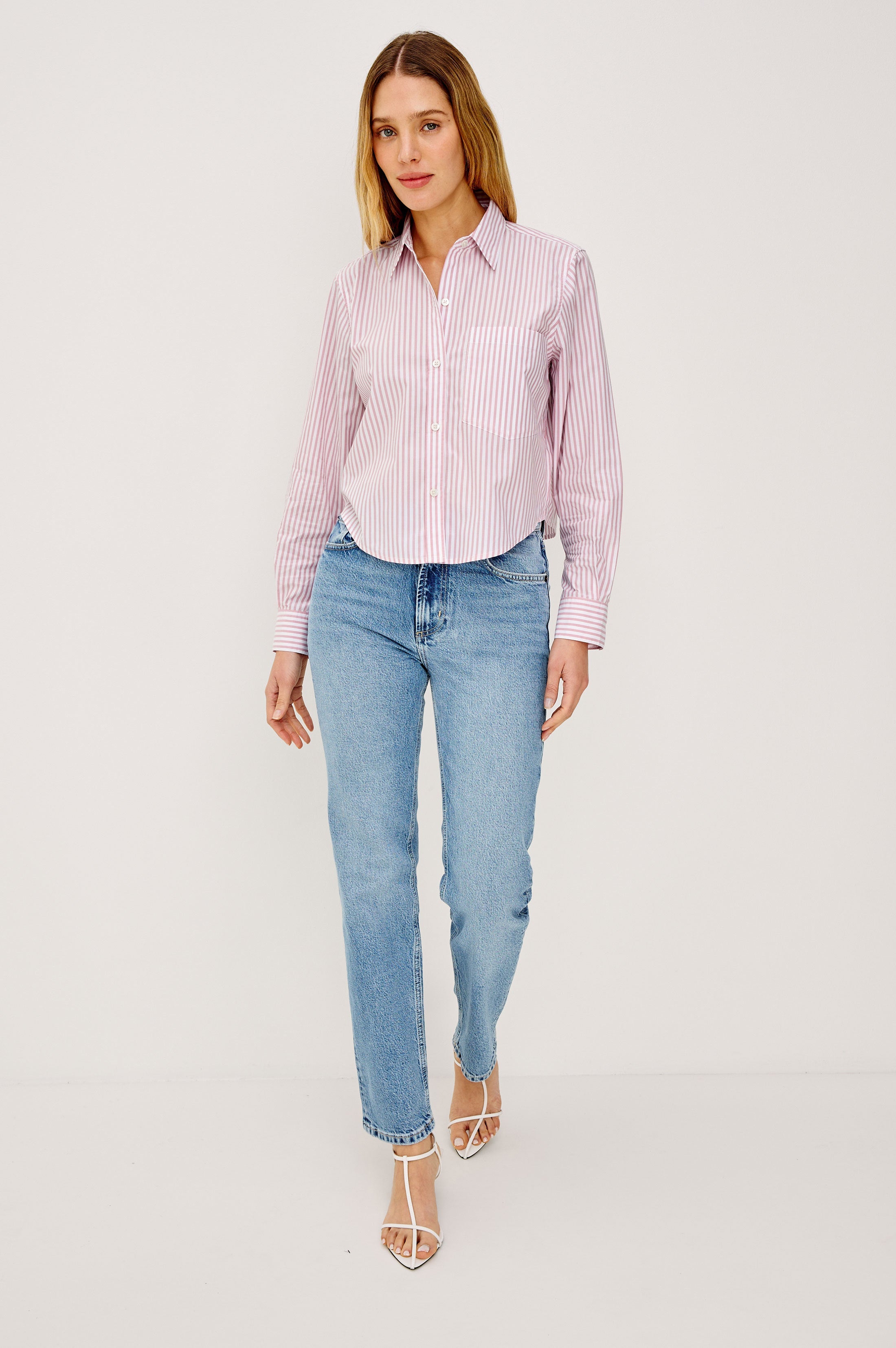 Ramy Shirt - Rose Stripe