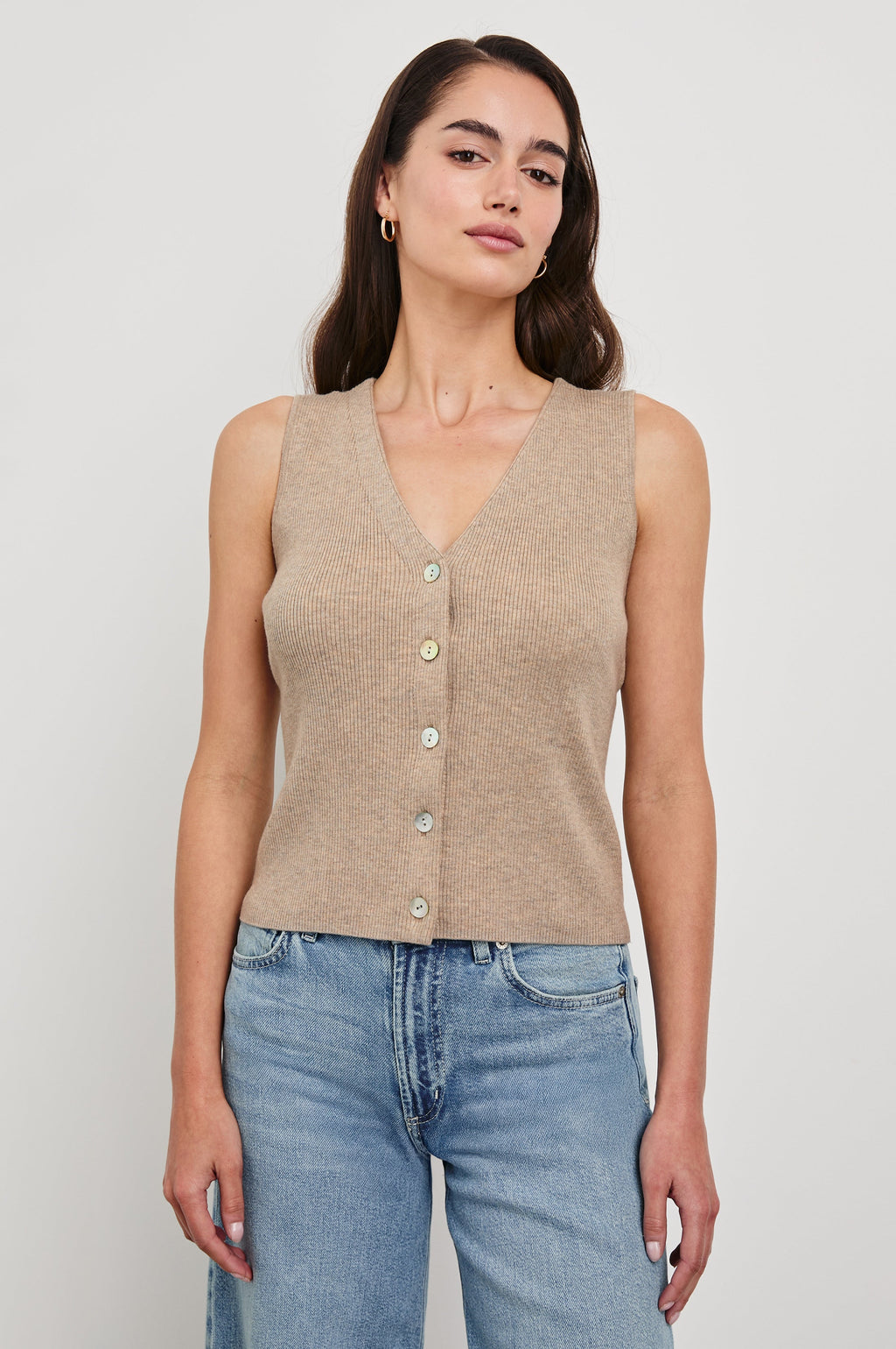 Rosa Vest - Oatmeal