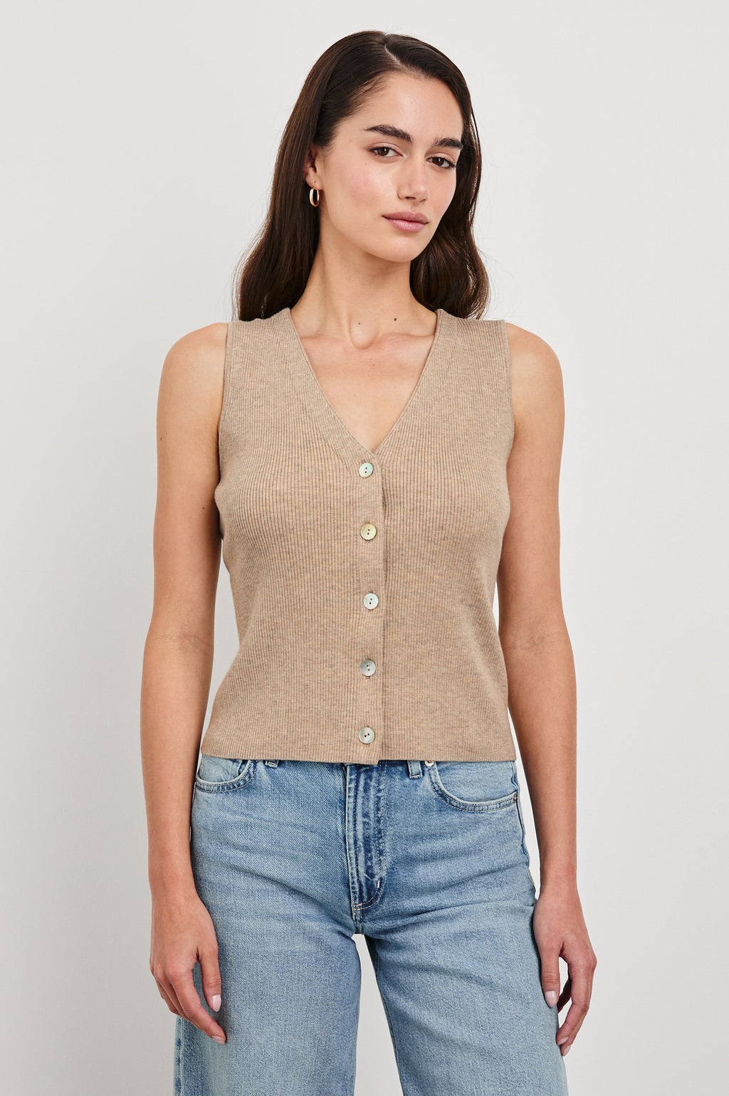 Rosa Vest - Oatmeal