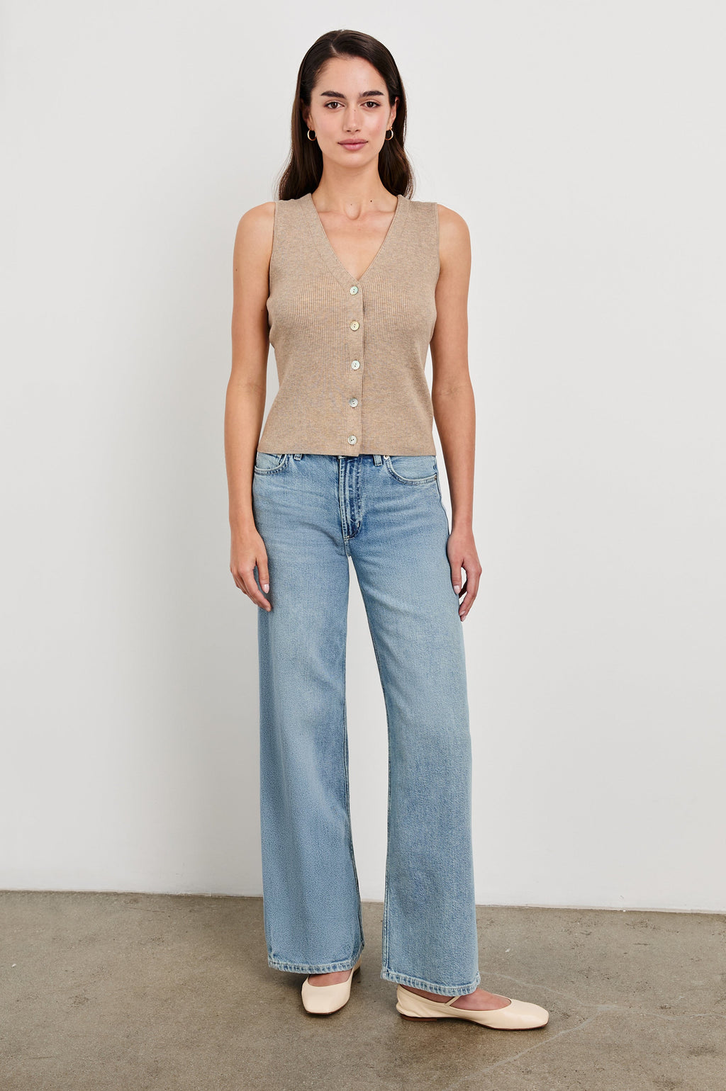 Rosa Vest - Oatmeal