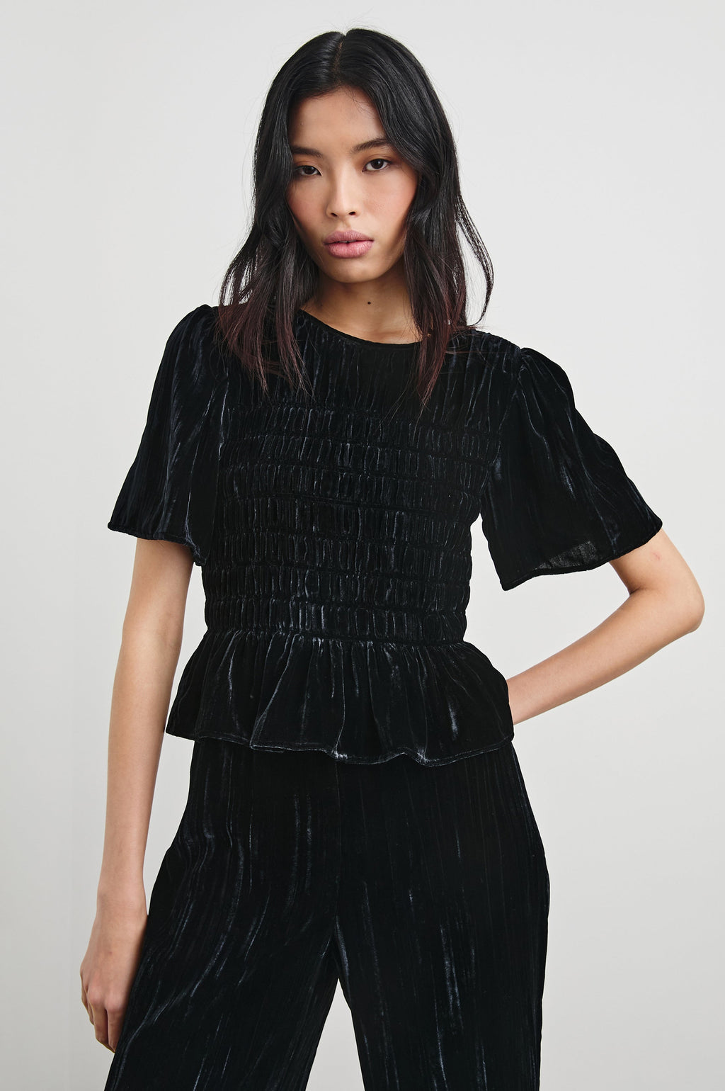 Rosie Top - Black Velvet