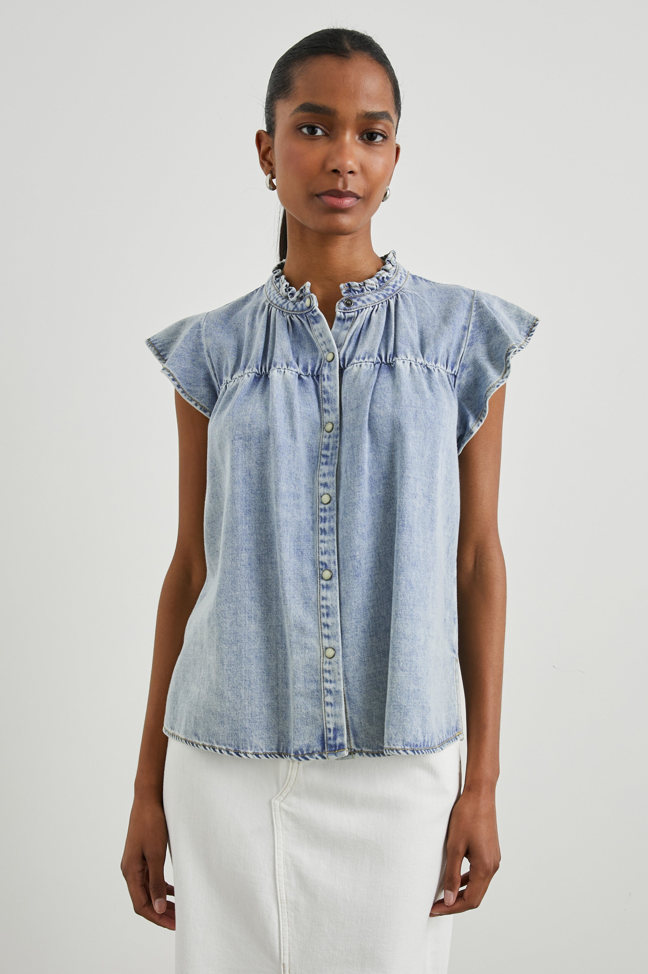 Ruthie Top - Faded Indigo