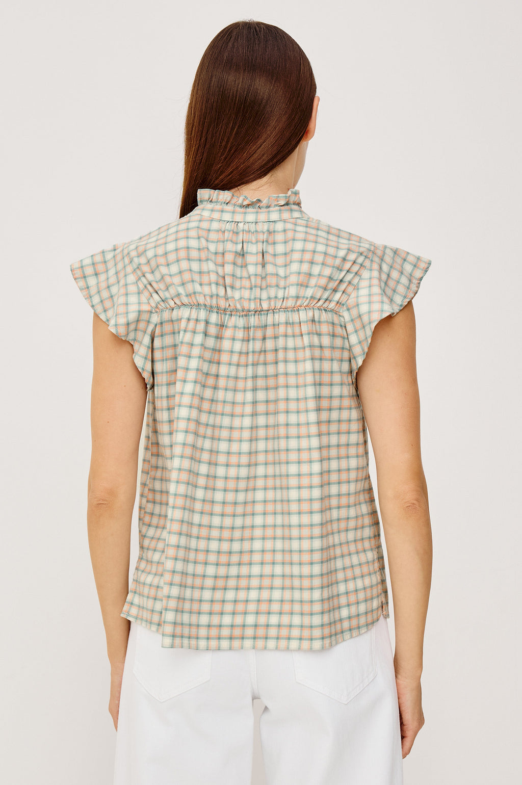Ruthie Top - Julep Mint Check