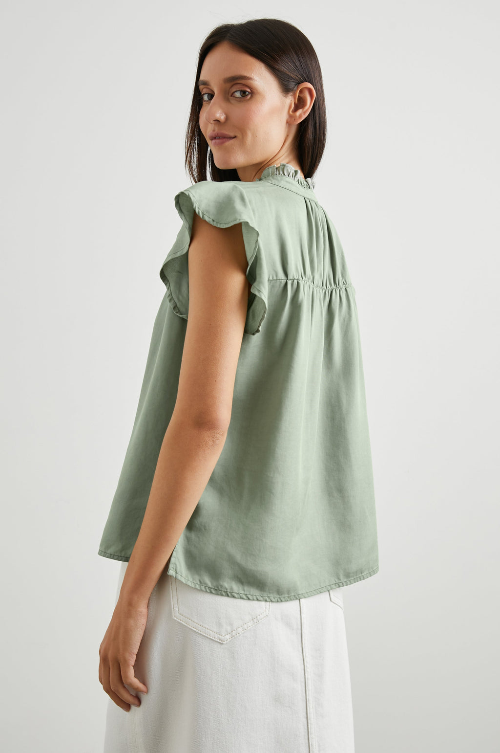 Ruthie Top - Sage Denim