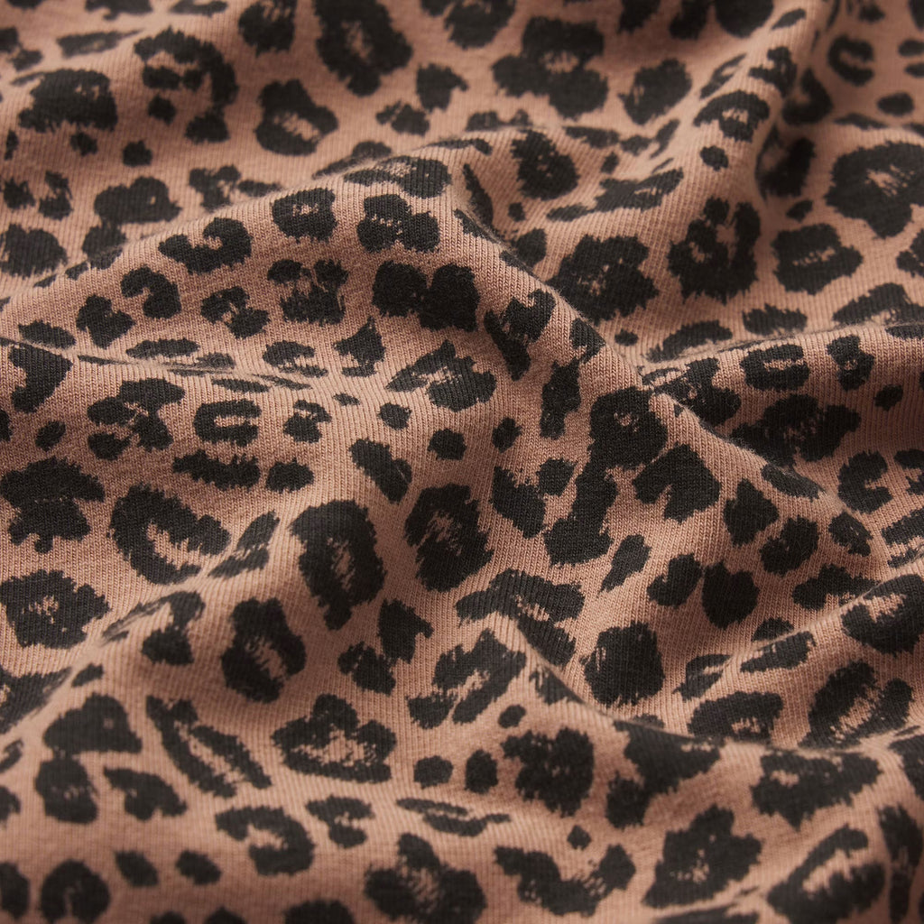 Cotton Jersey T-Shirt - Sienna Natural Leopard