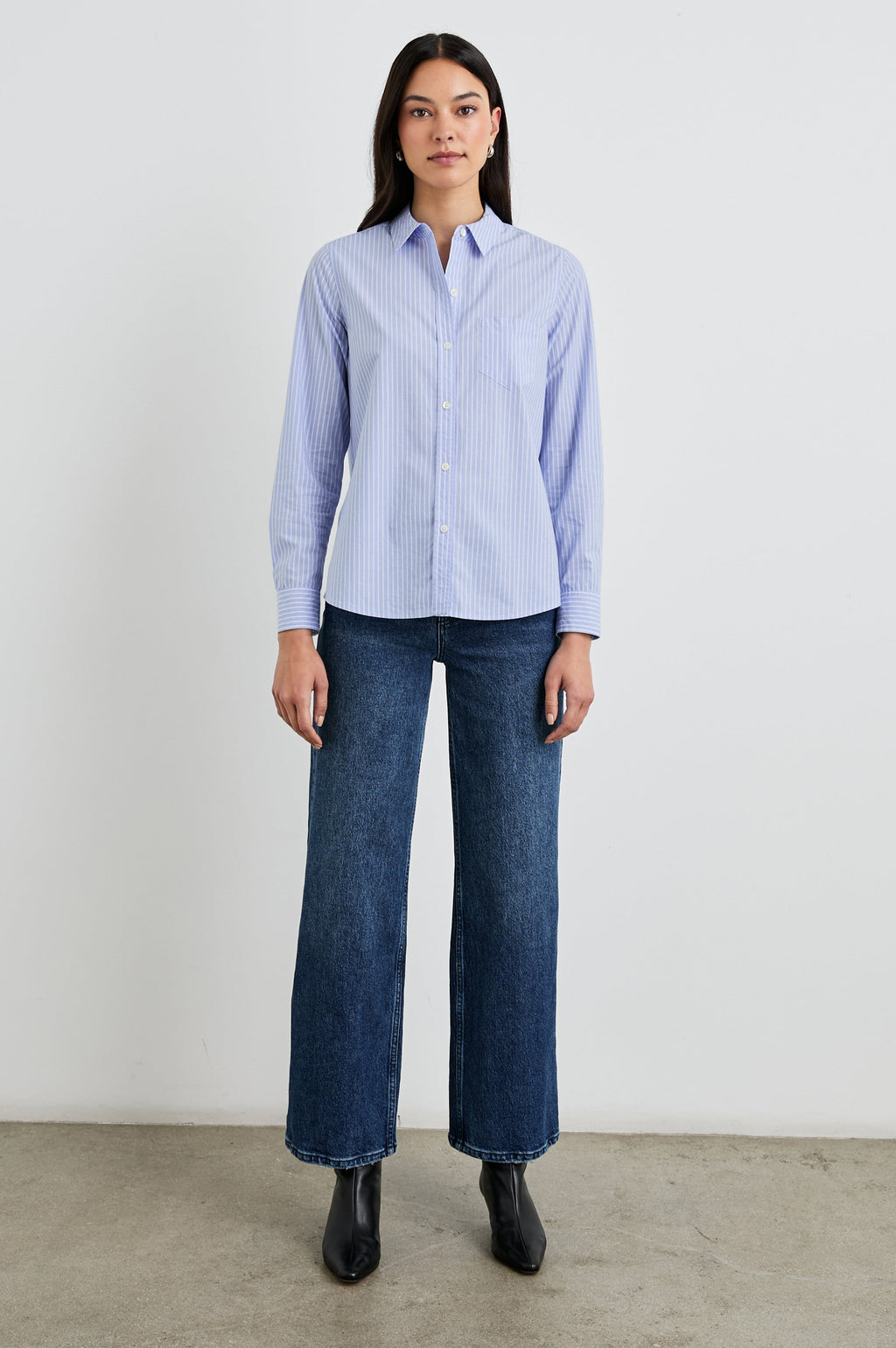 Stina Shirt - Oxford White Stripe