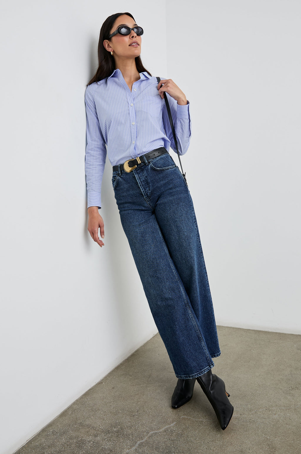 Stina Shirt - Oxford White Stripe