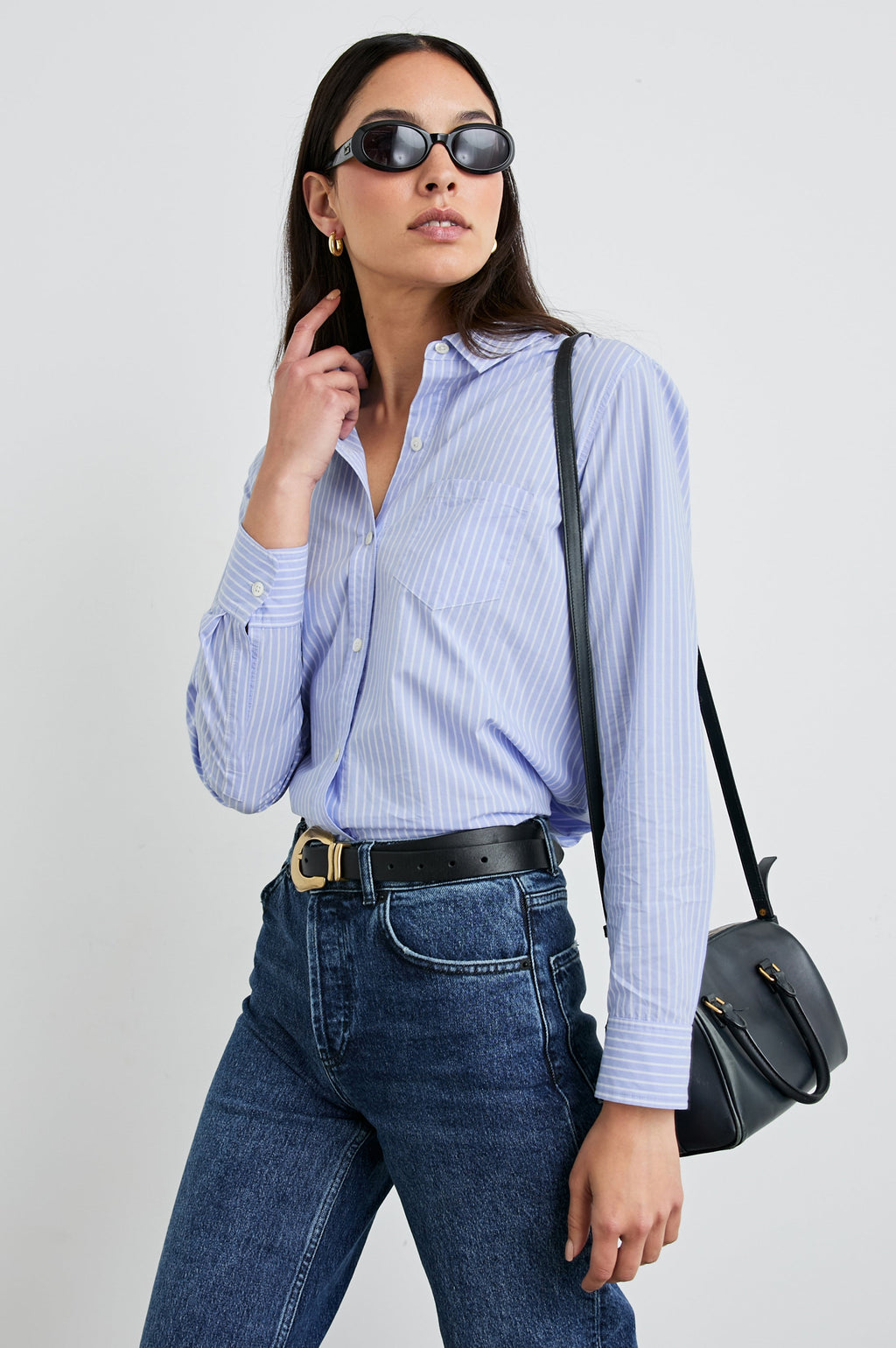 Stina Shirt - Oxford White Stripe