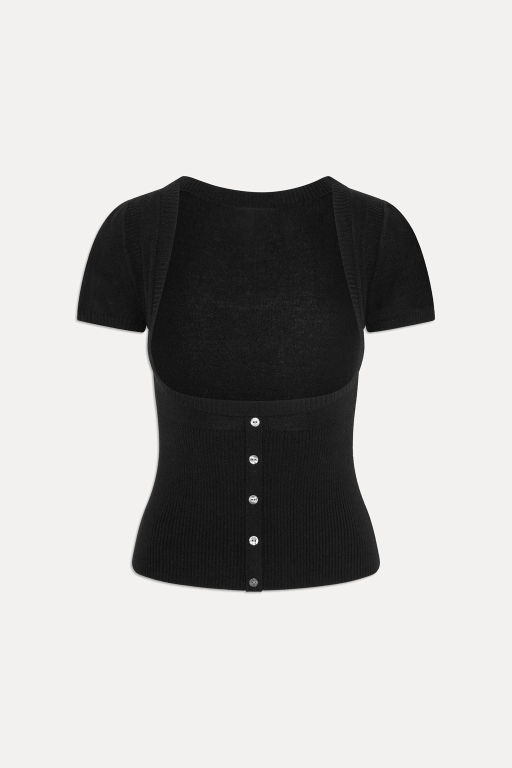 x JENNIE Sofia Knit Top - Black