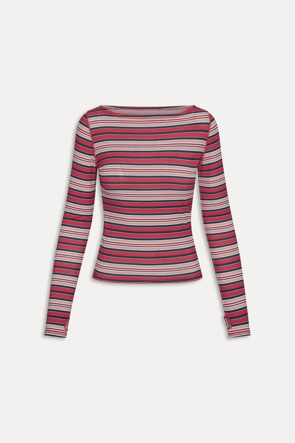 x JENNIE Sophie Long Sleeve Top - Sunset Stripe