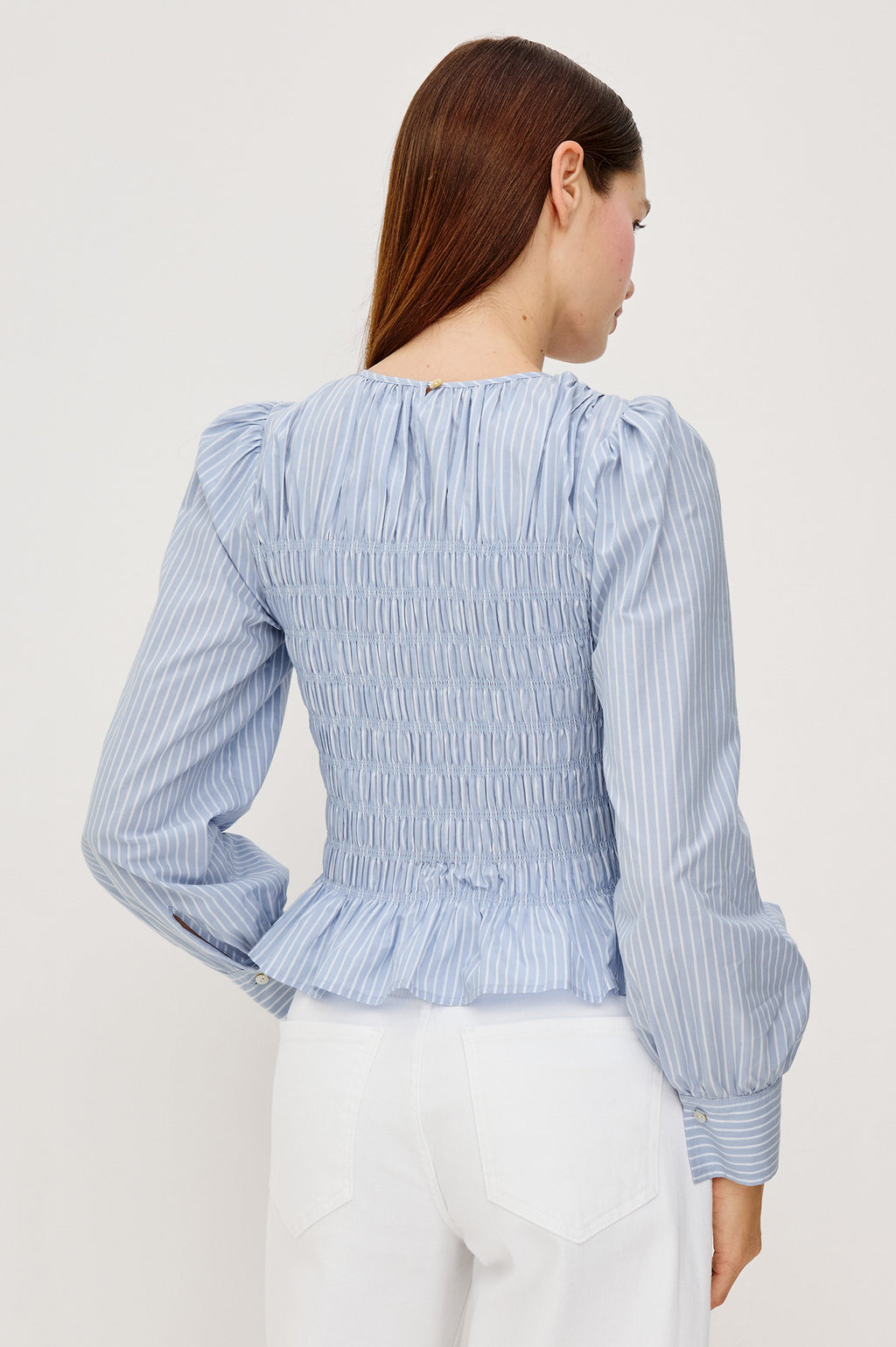 Tabi Top - Oxford White Stripe