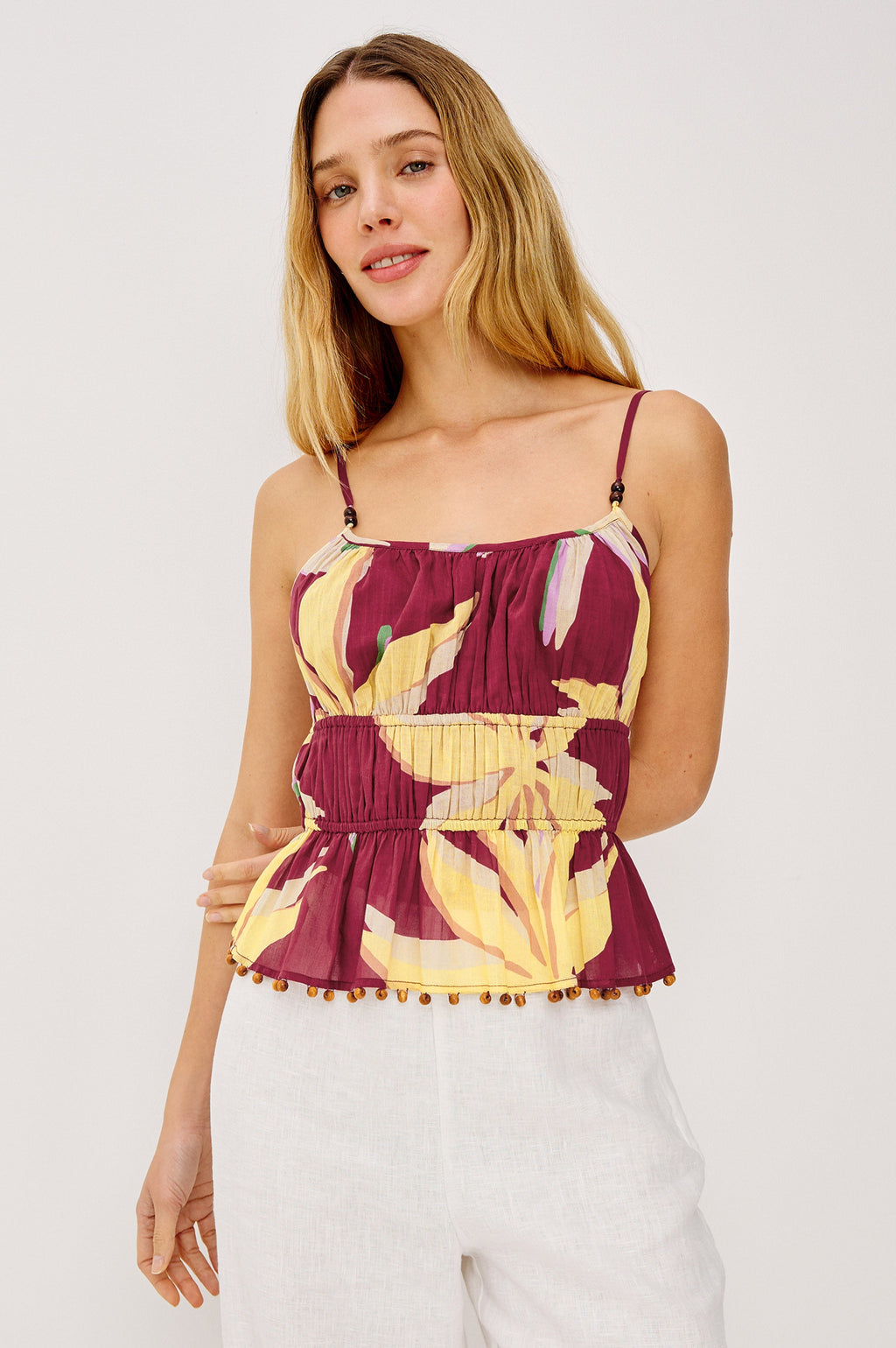Theda Tank - Red Palma