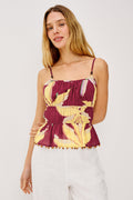 Theda Tank - Red Palma