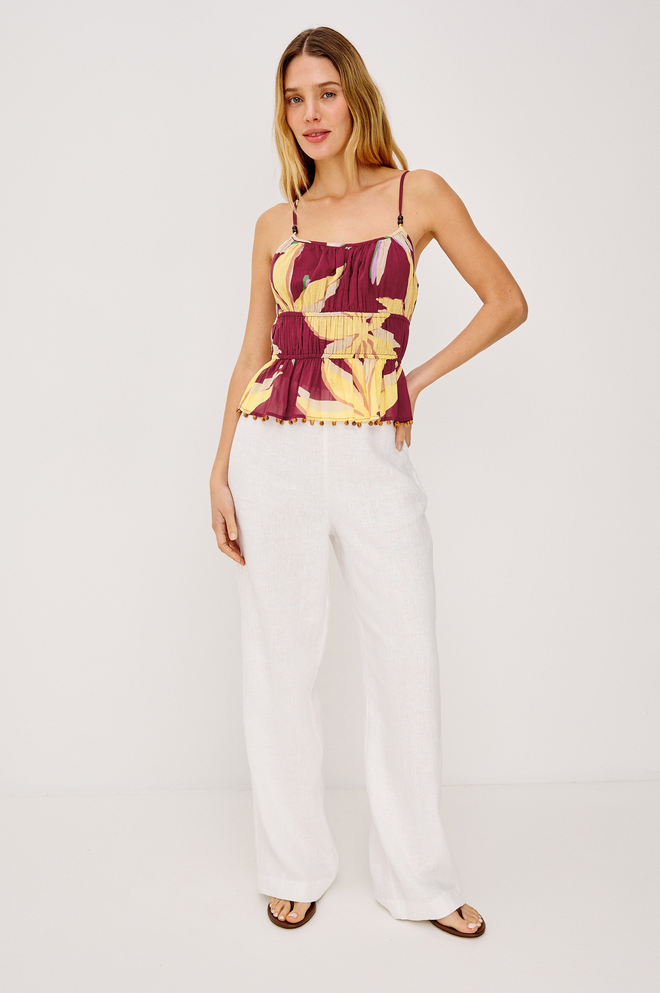 Theda Tank - Red Palma