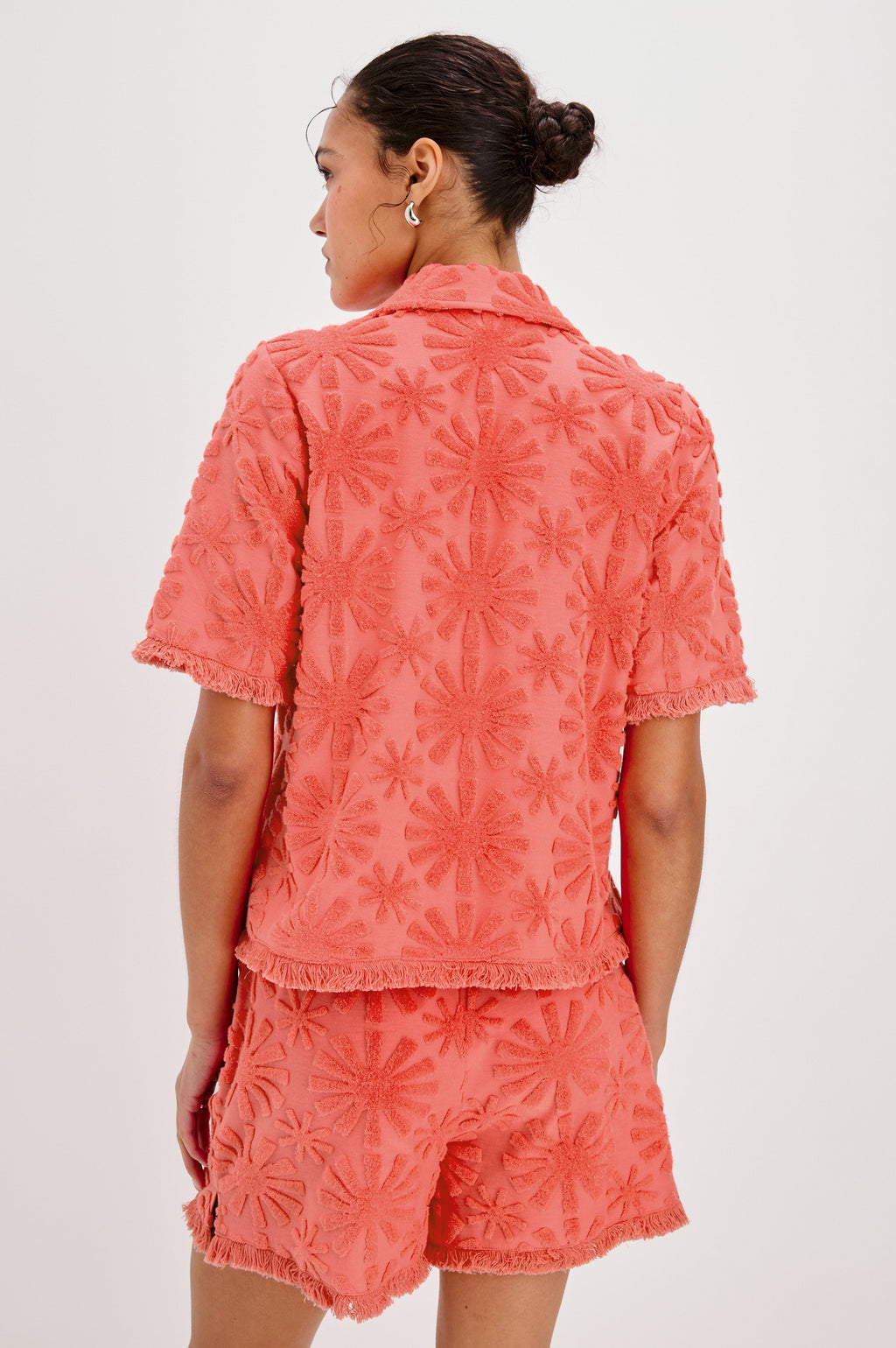 Tiff Shirt - Red Sunburst Jacquard