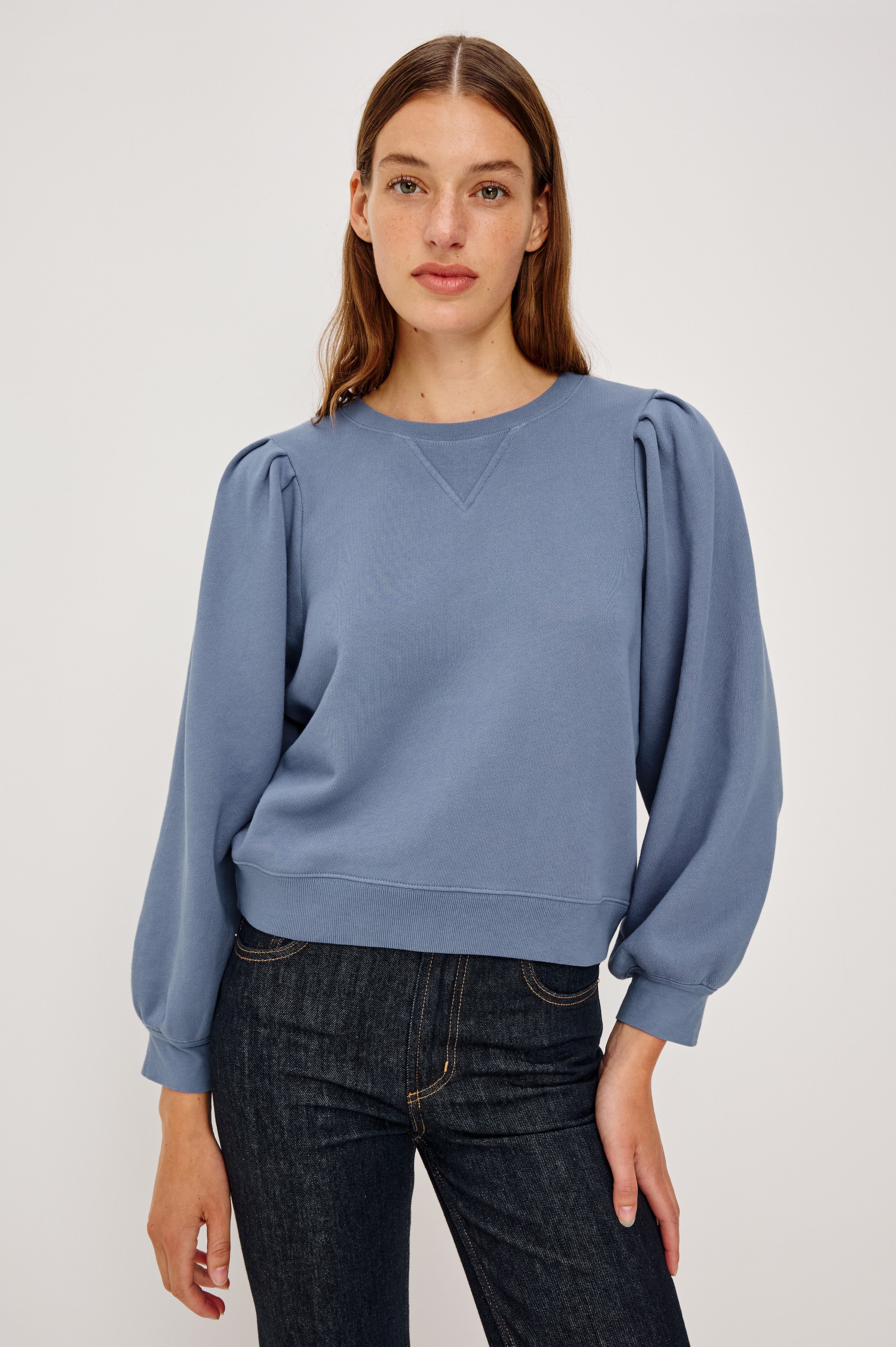 Tiffany Sweatshirt - Faded Periwinkle