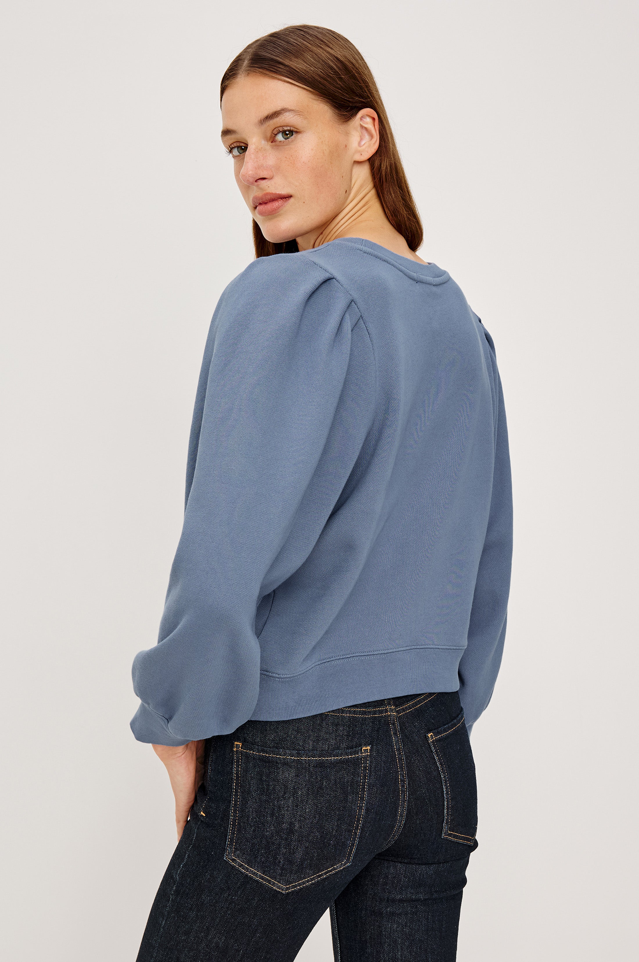 Tiffany Sweatshirt - Faded Periwinkle