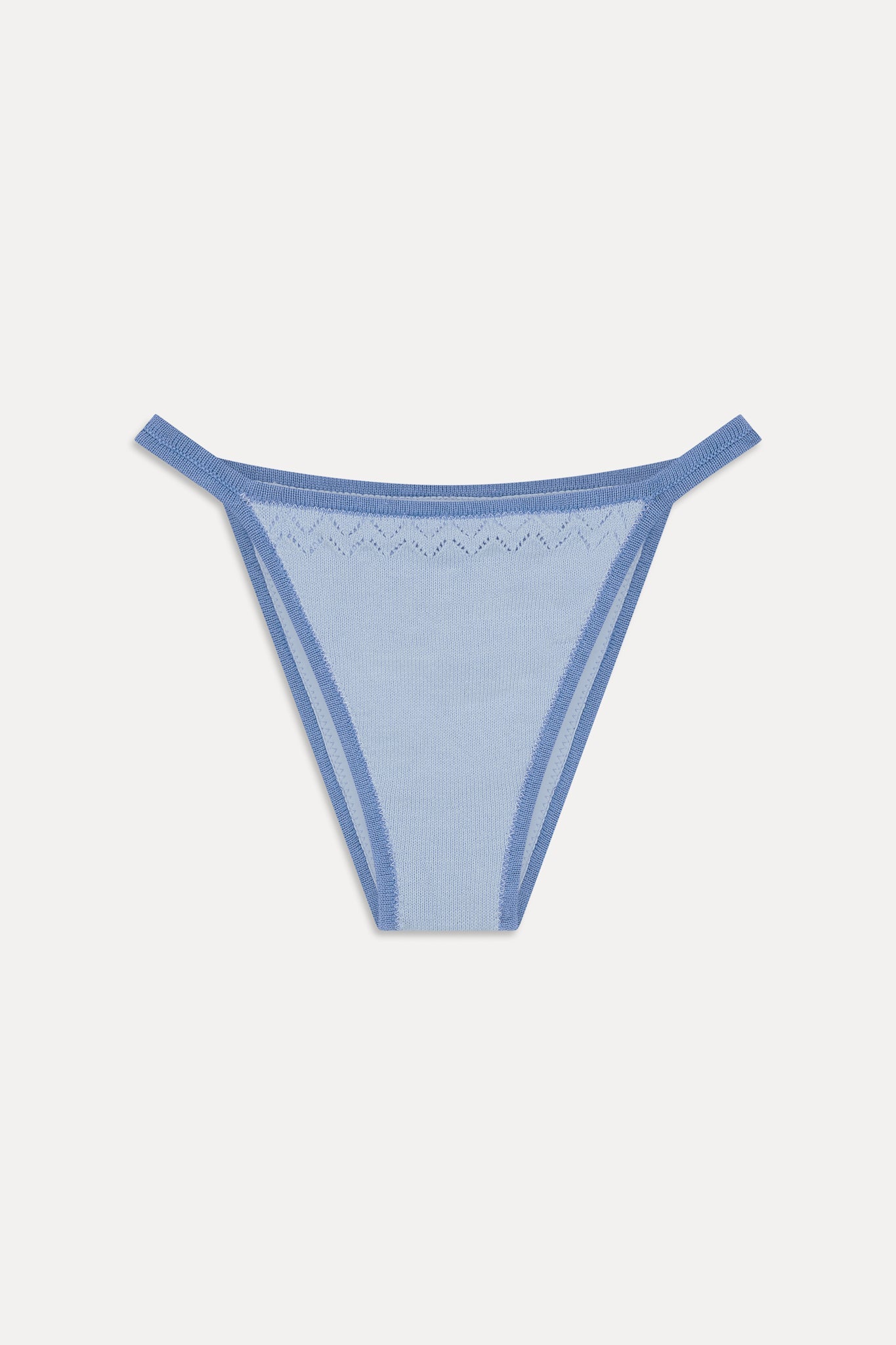 Tide Knit Cheeky Bikini Bottom - Malibu Tide