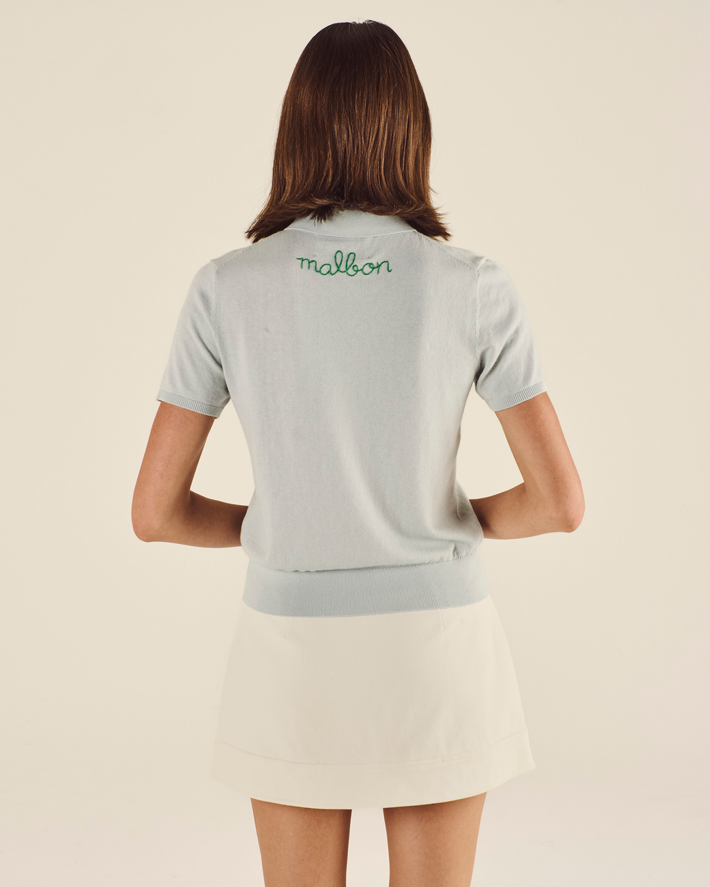 Lingua Franca Cotton Silk Polo