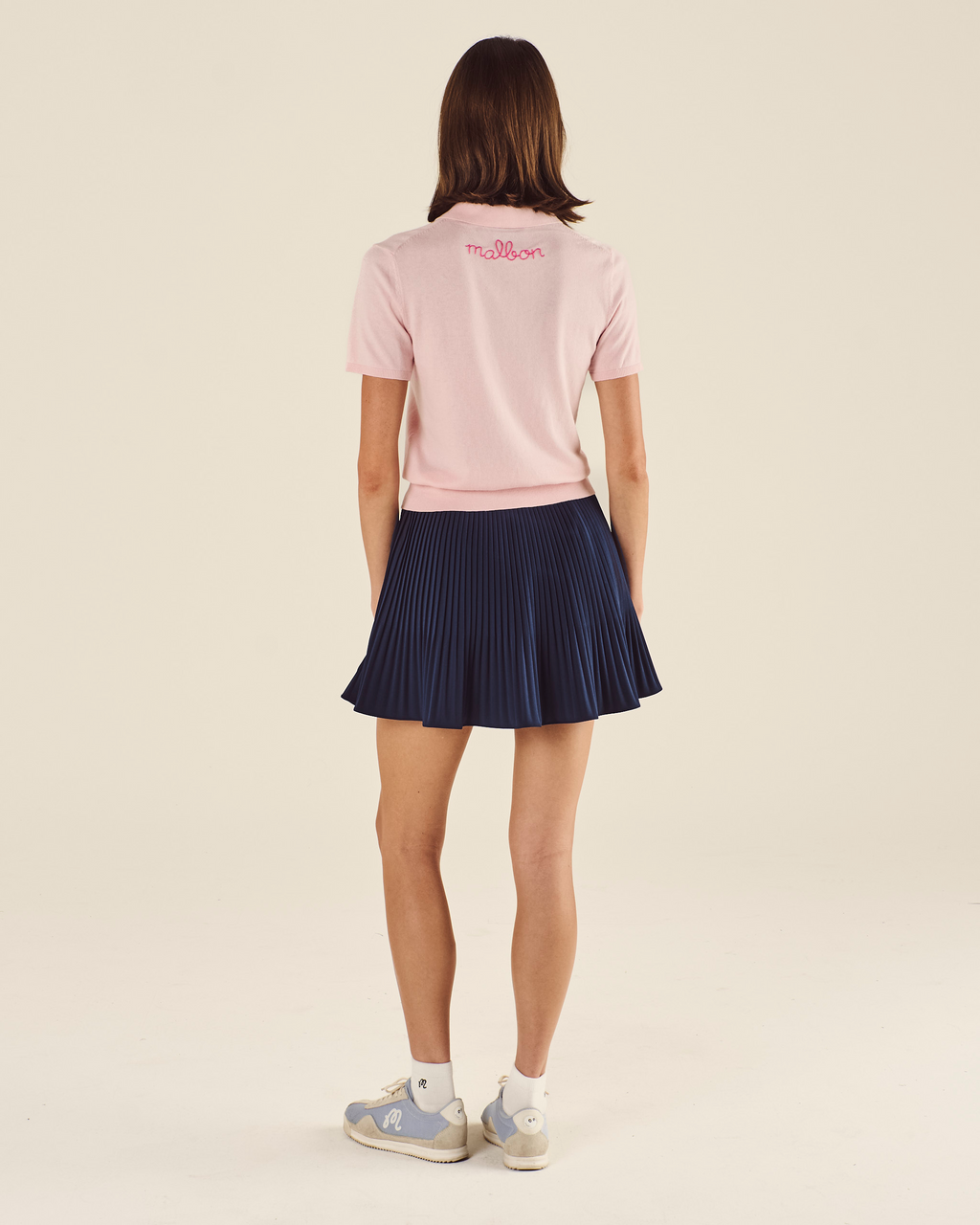 Lingua Franca Cotton Silk Polo