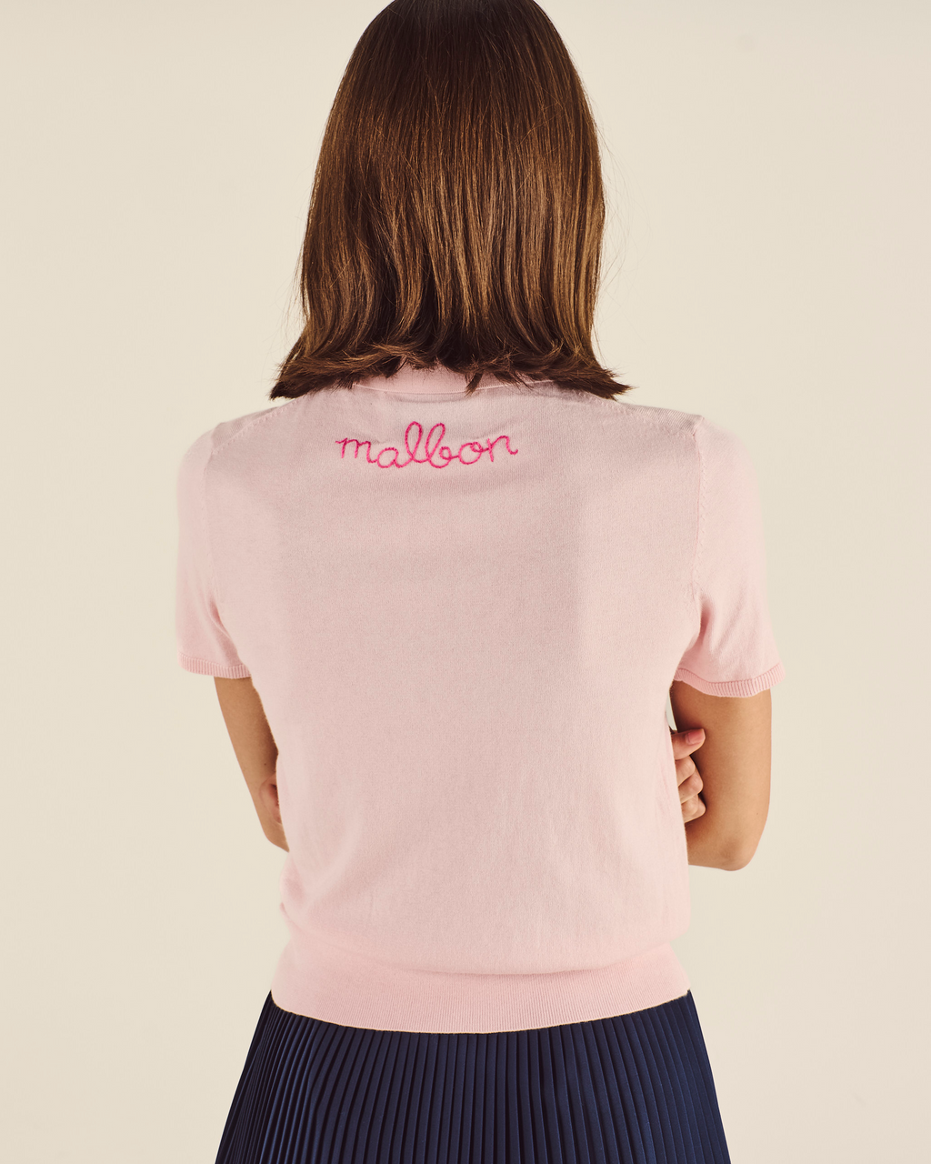 Lingua Franca Cotton Silk Polo
