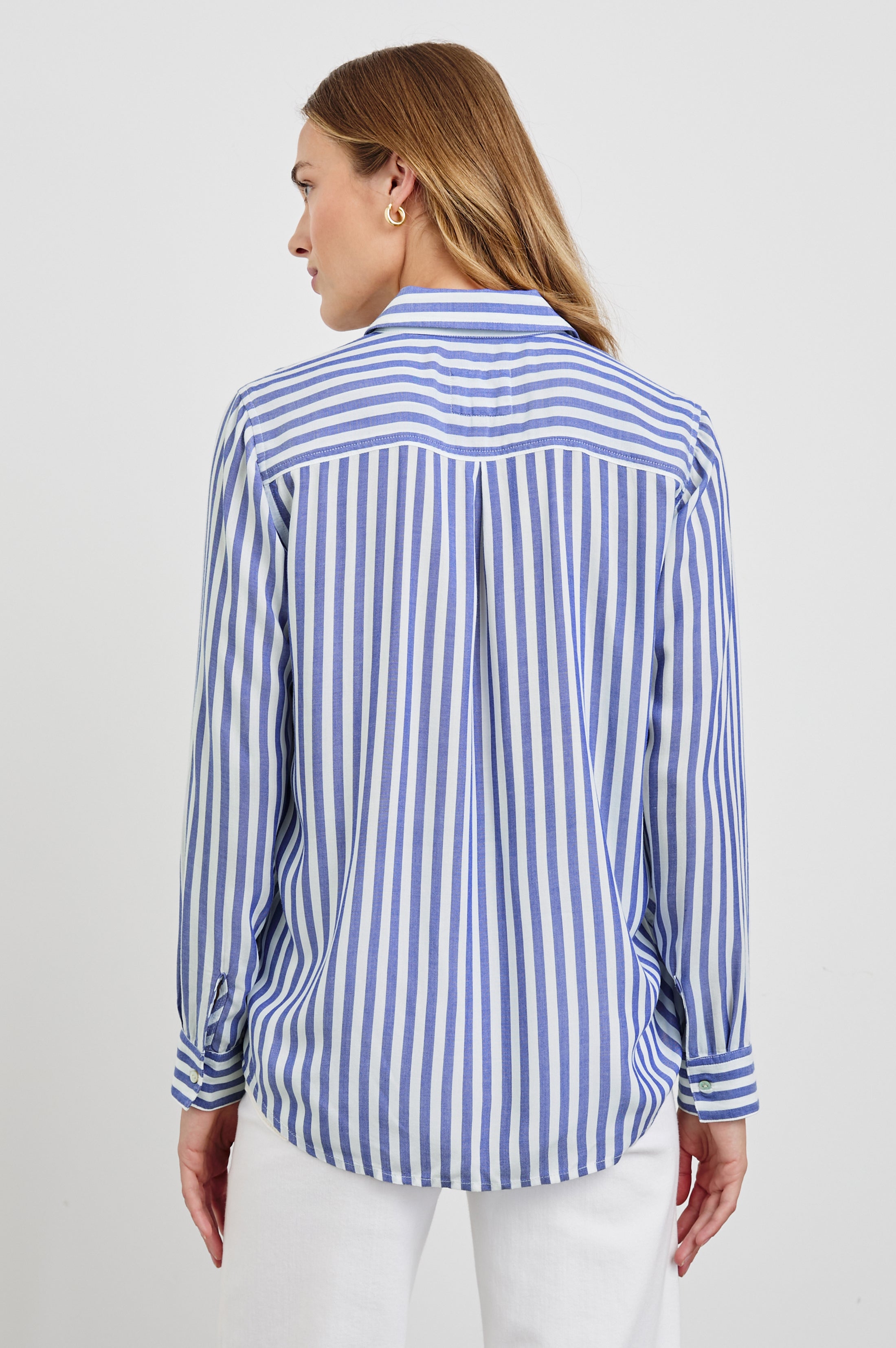 Wren Shirt - Blue White
