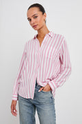 Wren Shirt - Rose Bloom Stripe