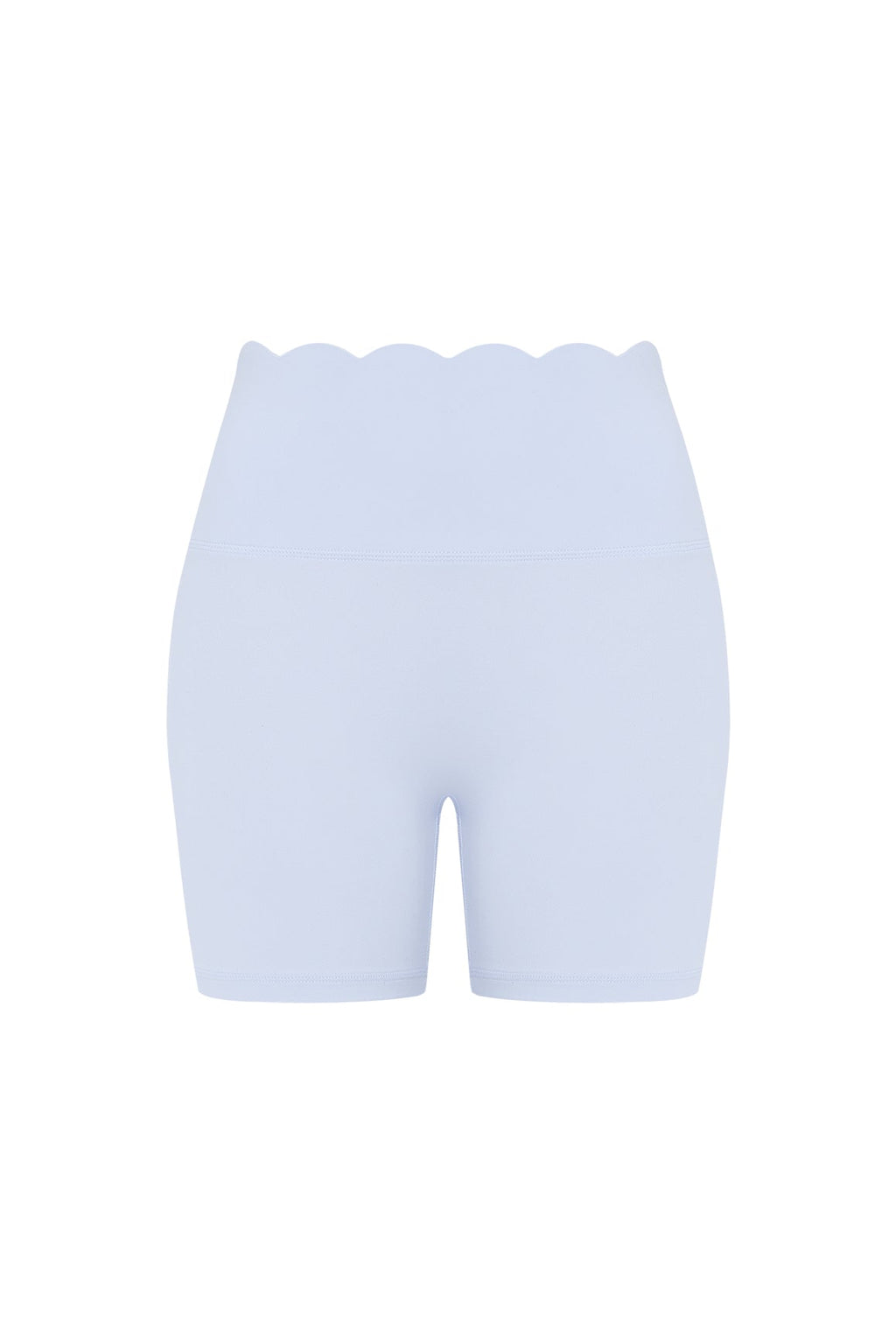 High-Waist Scallop Scrunch Short