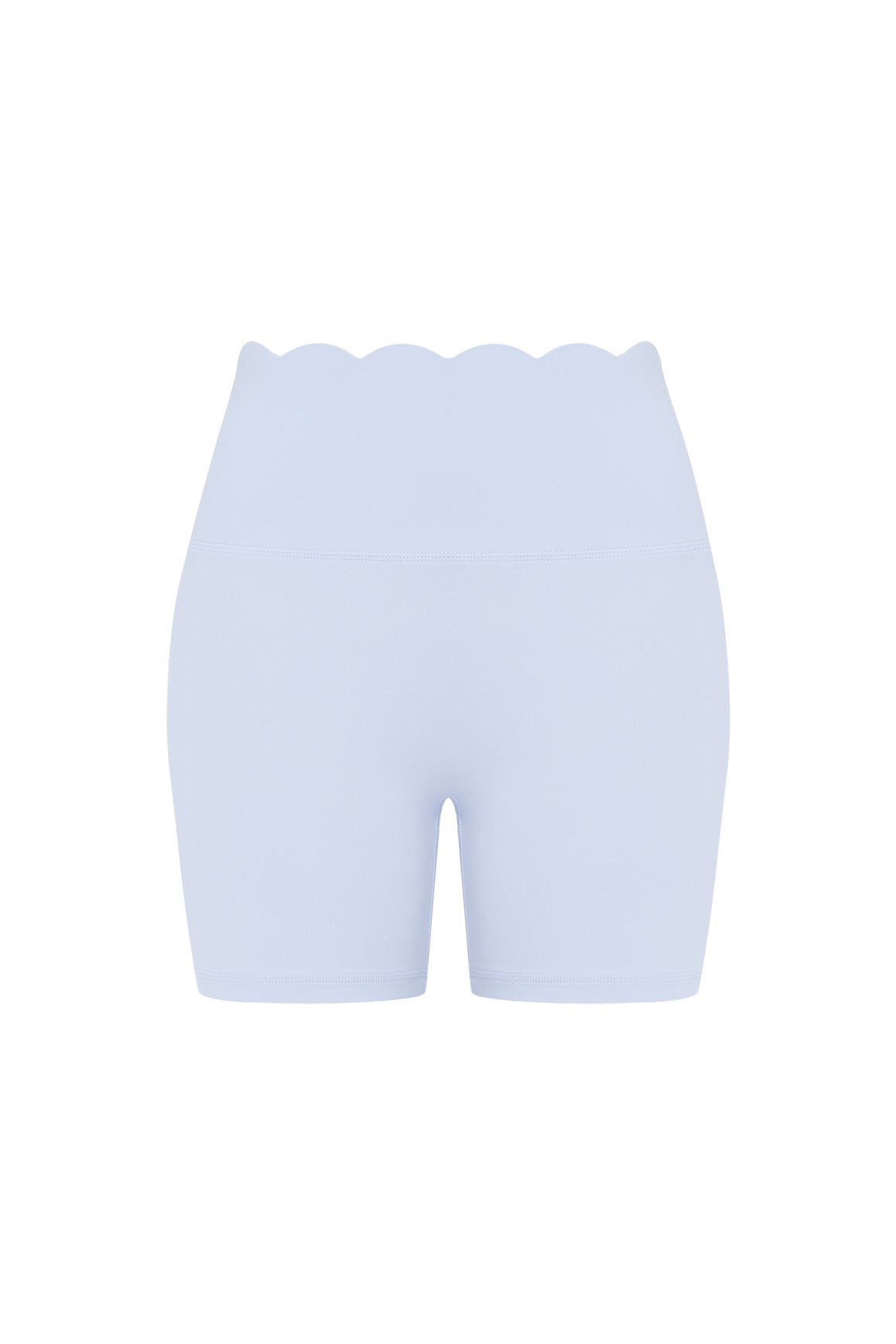 High-Waist Scallop Scrunch Short