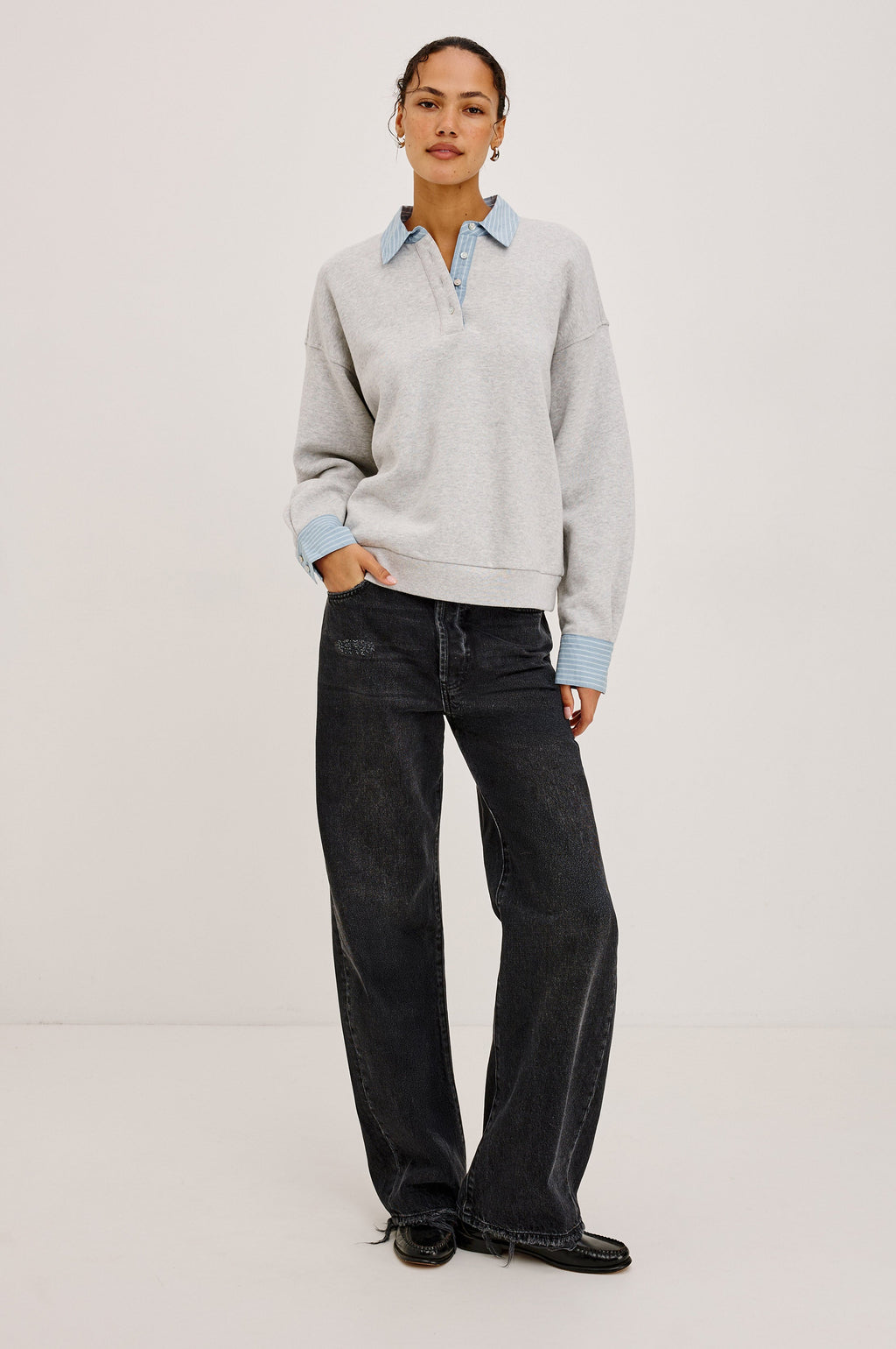 Zavier Sweatshirt - Heather Grey