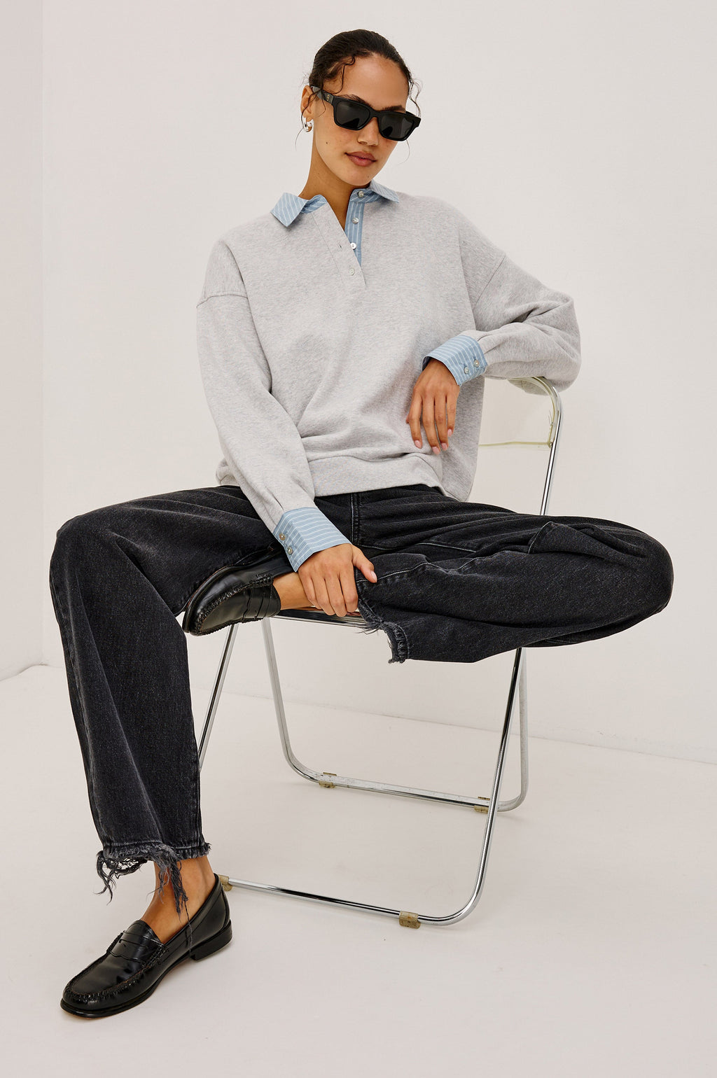 Zavier Sweatshirt - Heather Grey
