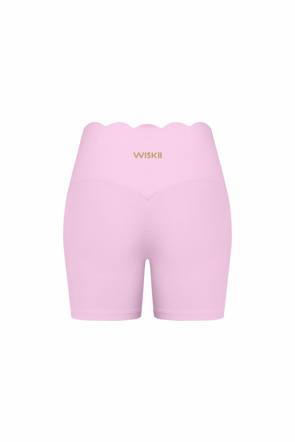 High-Waist Scallop Scrunch Short