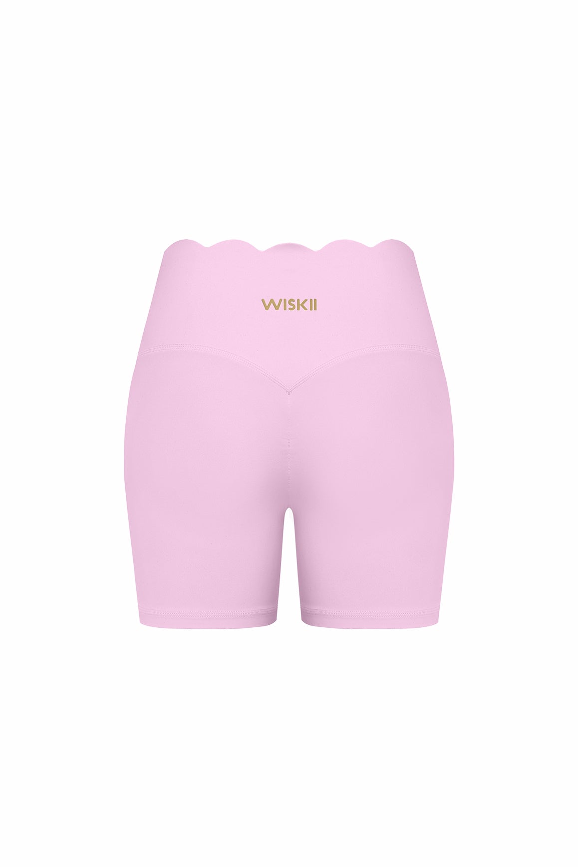High-Waist Scallop Scrunch Short