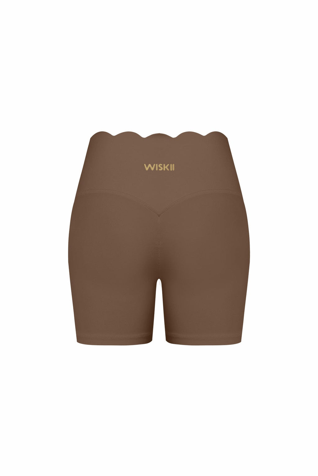 High-Waist Scallop Scrunch Short