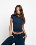 Form Capped Sleeve Tee | Deep Navy