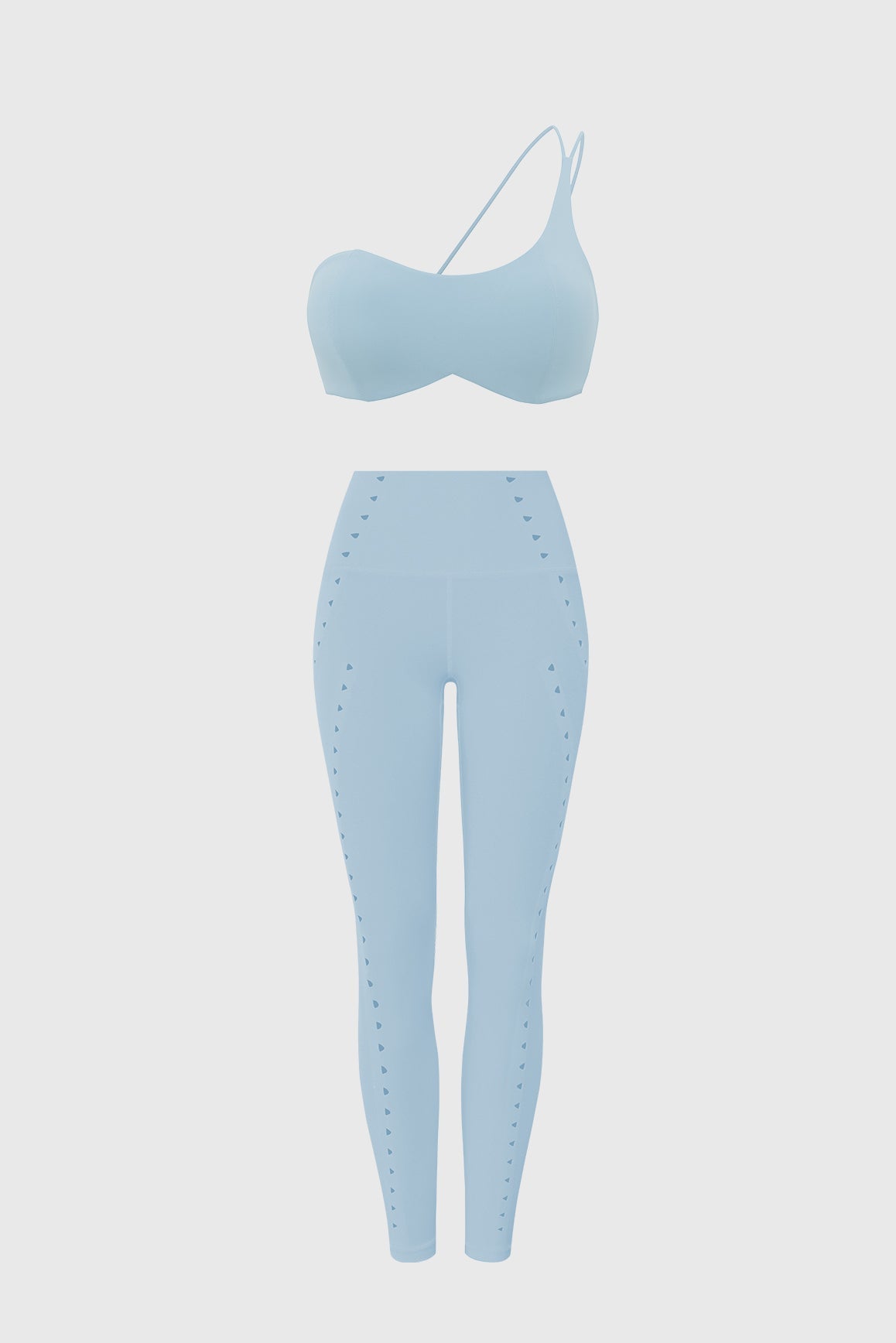 One Shoulder Contour Bra & Training Laser Cut Legging