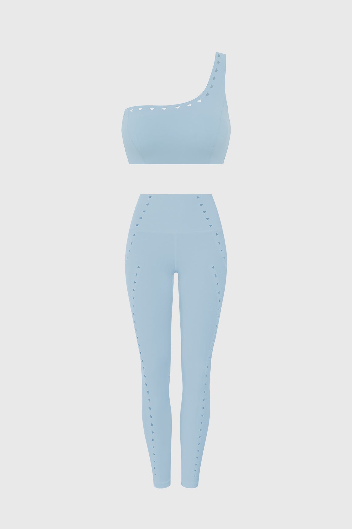 One-shoulder Laser Cut Sports Bra & Training Laser Cut Legging