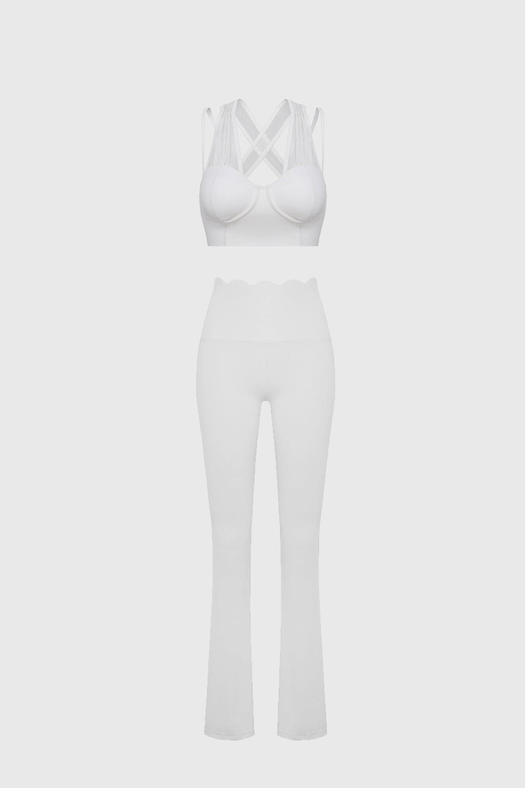 Victoria Corset Bra & High-waist Flare Legging