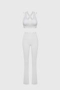 Victoria Corset Bra & High-waist Flare Legging