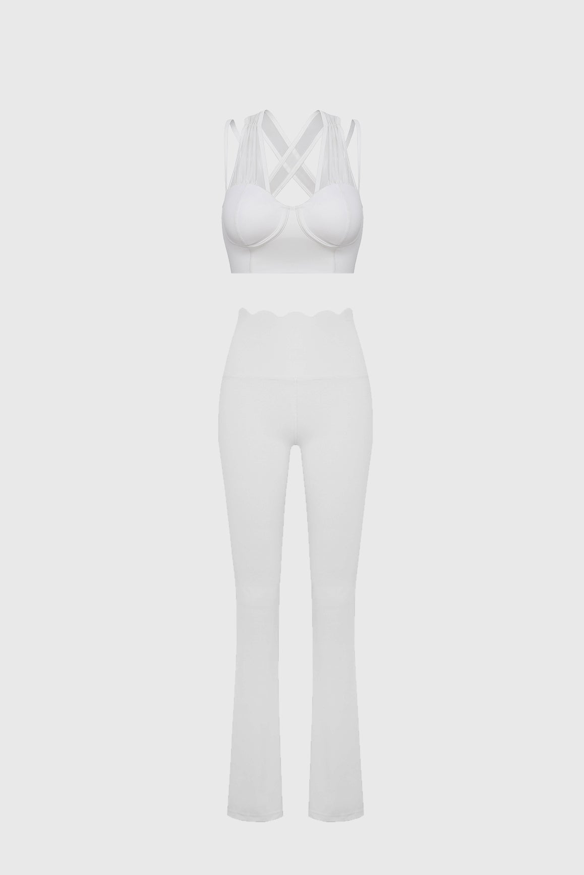 Victoria Corset Bra & High-waist Flare Legging